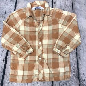 Vintage girls flannel shirt